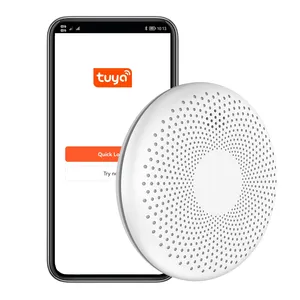2023 Tuya Fire Alarm 10 Years Seal-in Battery Home Secured WiFi Photoelectric Smoke Detector Prices And Carbon Monoxide Detector