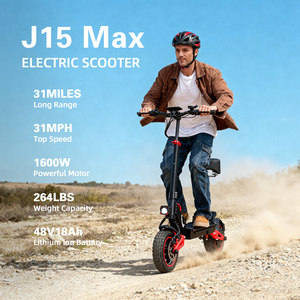 Scooter Eléctrico con Asiento, Envío Rápido desde Almacén en EE. UU., Potente, con Suspensión Completa para Adultos, J15MAX - Product Image 4