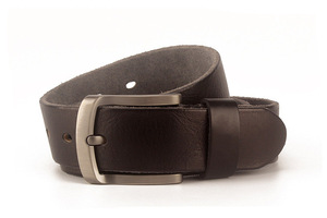 <span class=keywords><strong>Cintura</strong></span> da Uomo in Pelle Bovina di Prima Qualità, 38mm, Stile Vintage Lavato, Fatta a Mano, Classica per Jeans - Product Image 2