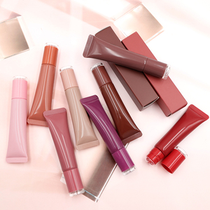 Bán buôn Vegan Hồng bóp ống son bóng trang điểm Donut Lip Gloss biểu tượng tùy chỉnh nhãn hiệu riêng hương liệu dầu Peptide Lip Gloss - Product Image 6