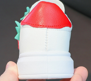 Scarpe Casual per bambini fragola primavera autunno scarpe sportive basse da ragazza impermeabili per tutte le partite scarpe da ginnastica bianche - Product Image 6