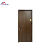 Porte de chambre en bois de style postmoderne français, insonorisée, de haute qualité, à ouverture manuelle, surface finie, construction en bois massif pour