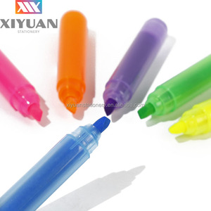 XY Seis Colores Lindo Mini Resaltador Oblicuo Cabeza Oficina Resaltador - Product Image 3