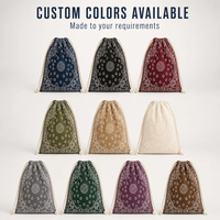 Sac à cordon personnalisé imprimé bandana, sac bandoulière en toile à motif paisley vintage, petit sac de voyage bohème pour femme