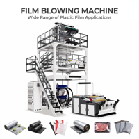 Machine de soufflage de film coextrudé à trois couches ABA de Taïwan, machine à film soufflé en plastique HDPE LDPE, extrudeuse de film pour sacs de courrier