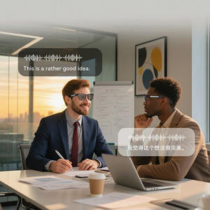 Nuevos auriculares portátiles inteligentes AG01 Gafas de sol inteligentes con cámara Audio inalámbrico Voz <span class=keywords><strong>Cal</strong></span> Al Traducción con gafas inteligentes ChatGPT - Product Image 5