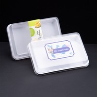 Boîte à gâteau Yingshidun, célèbre sur Internet, pour Mille-feuille et Mousse de Durian, en PET transparent rectangulaire, pour vente à emporter
