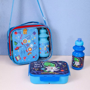 Fiambrera portátil y juego de tazas de agua, con 3 <span class=keywords><strong>compartimentos</strong></span> de fiambrera para niños, adecuado para que los niños vayan a la escuela - Product Image 6