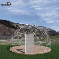 Dôme géodésique en polycarbonate de haute qualité, résistant à l'hiver, pour glamping, 6m, 8m, 20m, tente agricole, gazebo transparent