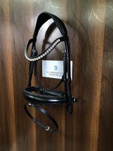 Brida ajustable y duradera para caballos de carreras, de cuero genuino, para montar a caballo - Product Image 3