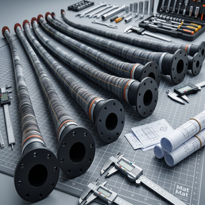 <b>Rubber</b> Chemical Hose Spiral Wire Reinforced EPDM <b>Rubber</b> Hose With Flange Ends For Chemical Transfer Four-Spiral Steel Wire Wound - Product Image 5