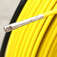 YILI Trade Class Tige de tirage de câbles en fibre de verre avec bobine en acier galvanisé, pour le tirage de câbles et de rubans dans les conduites, pour travaux de tirage expert, toutes tailles