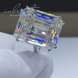 Серебряное 925, оригинальное бриллиантовое кольцо, 20 карат - Product Image 2