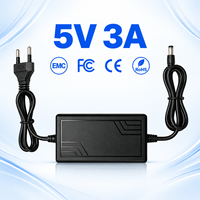 Adaptateur secteur de bureau AC/DC 5V 3A 15W fiable avec prise US EU UK AU personnalisée pour appareils électroniques – Vente en gros