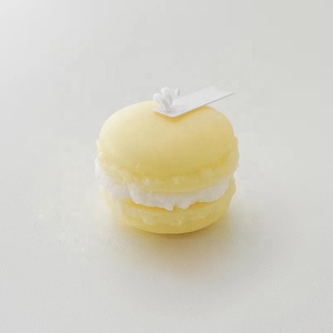 2025 vente directe en gros belle Macaron Pastel fête luxe fait à la main décor à la maison cadeaux aromathérapie Relaxation bougies parfumées - Product Image 2