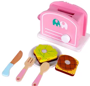 Juego de cocina de juguete Montessori para bebés, tetera y tostadora diy para aprendizaje temprano