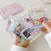 Ins Creative Print Anime Candy Bag Kpop Event Gift Custom Shaker Pendant Zip Pouch Llavero de PVC Titular de la tarjeta de crédito