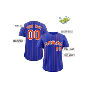 Quantité minimale de commande bas conception libre respirant personnalisation Logo boutonné sublimé impression Baseball chemise - Product Image 6