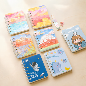 Quaderno <span class=keywords><strong>a</strong></span> <span class=keywords><strong>Spirale</strong></span> Piccolo con Illustrazioni Cartoon, Regalo per Bambini, Carino, per Studenti delle Scuole Elementari, Articoli di Cancelleria - Product Image 2