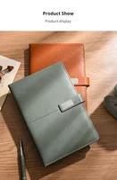 Carnet de notes A5 en similicuir, coffret cadeau, ensemble personnalisé haut de gamme, bloc-notes de bureau, réunion annuelle d'entreprise, sans fil, 100 feuilles