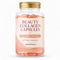 Compléments de collagène beauté, capsules de collagène, vitamine C, capsules de collagène en gélules molles, produits anti-âge pour éclaircir la peau du visage