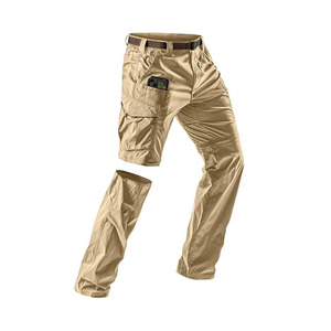 All'ingrosso pantaloni da uomo convertibili <span class=keywords><strong>Cargo</strong></span> tattici impermeabili all'aperto da trekking con Zip su pantaloni da lavoro elasticizzati leggeri - Product Image 1