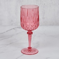En gros pression potable nouvelle couleur en plastique coloré poudre rouge verre à vin rose gobelets