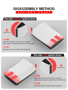 Diseño personalizado, se acepta la cubierta protectora de la placa frontal de repuesto, carcasa dura de ABS para <span class=keywords><strong>Playstation</strong></span> <span class=keywords><strong>5</strong></span> PS5 Disc Digital Edition - Product Image 4