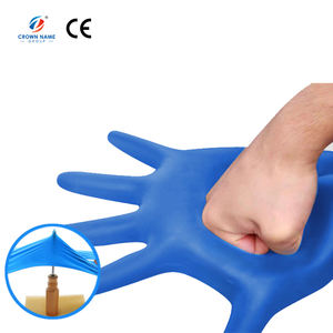 <span class=keywords><strong>Gants</strong></span> de sécurité jetables <span class=keywords><strong>en</strong></span> <span class=keywords><strong>nitrile</strong></span> de <span class=keywords><strong>vinyle</strong></span> bleu sans poudre avec logo personnalisé - Product Image 3