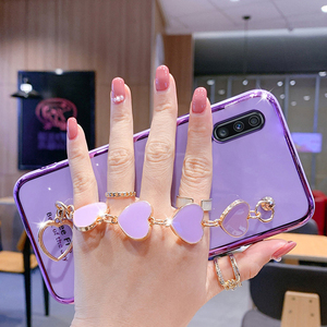 Custodia in Silicone con placcatura a catena Love Bracelet per <span class=keywords><strong>Samsung</strong></span> Galaxy A10 A20 A30 A50 A70 A80 A90 5G A10S A20S Coque <span class=keywords><strong>Cover</strong></span> morbida in TPU - Product Image 2