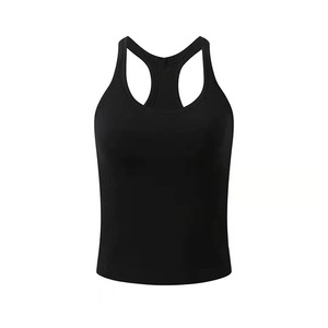 Chaleco Deportivo sin Mangas con Cuello en V para Mujer, Suave, de Secado Rápido, Transpirable, para Yoga, Spandex/Nylon, Ajuste Ceñido, Venta al Por Mayor - Product Image 4