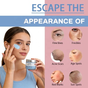 Crème pour le visage au peptide de cuivre GHK-<span class=keywords><strong>Cu</strong></span>, personnalisable avec logo, bleu, anti-rides, réparatrice, éclaircissante, vente en gros, pour le soin du visage - Product Image 3