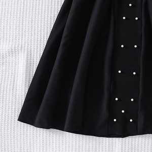 Nouvelle Robe de <span class=keywords><strong>Princesse</strong></span> Mignonne pour Filles, Col Rond, Manches Courtes à Volants, Couleur Unie, Collection Printemps-Été 2026 - Product Image 6