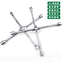 Outils manuels universels pour le changement de pneus 16 "18" 20 "Clé à 4 voies pour pneu de voiture Clé à écrou de roue en croix Clé à douille en croix