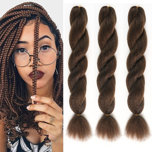 26in Vixen Kinky lisci intrecciatura capelli extension Yaki stile per africano <span class=keywords><strong>trecce</strong></span> capelli sintetici colorati - Product Image 5