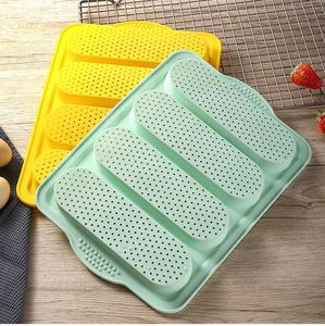4-Wave Nonstick Silicone Loaf Bake Mold Food Grade Oven Toaster Pan for French Bread Baguette Soap Making - Product Image 5