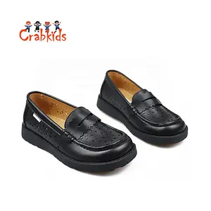 Crabkids Sapatos Escolares de Couro Genuíno Sofisticado para Jovens Senhoras