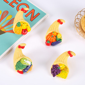 Artificial Fruit And Vegetable Cornucopia Resin Decor Indoor Easter Decoration - Product Image 2
