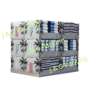 Kích thước tùy chỉnh tái chế PDQ đôi tường các tông sóng <span class=keywords><strong>Dump</strong></span> bin hiển thị đứng Stackable lưu trữ bao bì cho siêu thị - Product Image 6