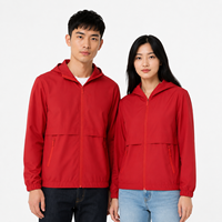 Veste bomber imperméable et coupe-vent en polyester 100% écologique pour l'entraînement des équipes de football, unisexe, vente en gros