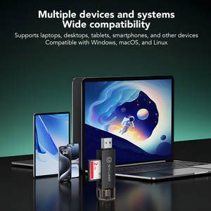 <span class=keywords><strong>Lector</strong></span> <span class=keywords><strong>de</strong></span> Tarjetas SYONG USB a + Tipo C, <span class=keywords><strong>Lector</strong></span> <span class=keywords><strong>de</strong></span> Tarjetas <span class=keywords><strong>de</strong></span> Memoria SD TF <span class=keywords><strong>de</strong></span> Una Sola Ranura para Windows, Mac y Android - Product Image 6