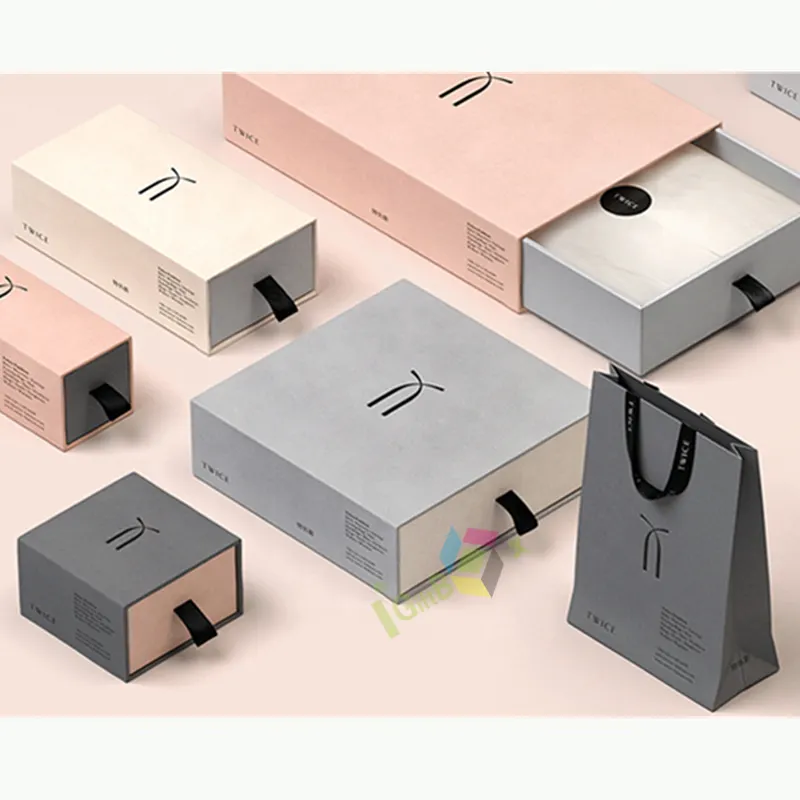 튼튼한 인쇄 경제 물결 모양 상자 포장을 위한 작은 다채로운 상자 물결 모양 서랍 상자