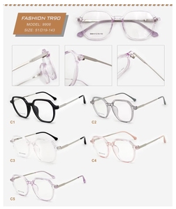 Monture <span class=keywords><strong>de</strong></span> <span class=keywords><strong>lunettes</strong></span> unisexe ultra-légère TR90+Métal rose, polygone, anti-lumière bleue, <span class=keywords><strong>lunettes</strong></span> <span class=keywords><strong>de</strong></span> lecture simples, 0 dioptrie, monture intégrale, confortable - Product Image 2