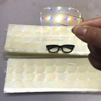 Lunettes de diffraction à effet lumineux spécial feux d'artifice en plastique, imprimées en typographie, pour cadeaux de fête religieuse, effet arc-en-ciel