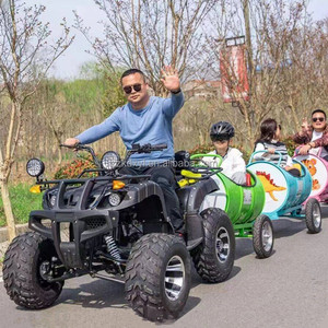 Train miniature électrique à 6 places, à pneus larges, sans rails, pour ferme, site touristique, tourisme, équipement de tourisme - Product Image 4