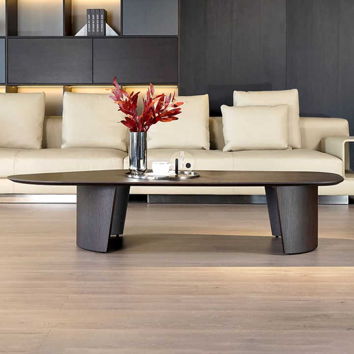 View of Nordic Dining Chairs Set of 4, Solid Wood Upholstered Fabric Chairs ...