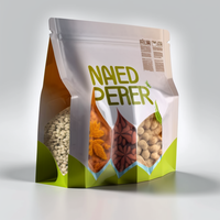 Impression numérique Logo personnalisé Sac à 8 joints latéraux Emballage d'aliments pour chiens et chats Sac à fond carré pour aliments pour chats
