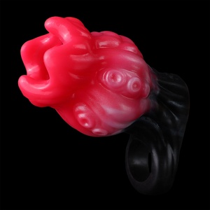 New Style Silicone Penis Sleeve Hollow Monster Knot Cock Sheath Pleasure Tools for Couple Sex Toys for Men Cock Enlargement - Product Image 4