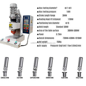 Machine <span class=keywords><strong>à</strong></span> riveter orbitale radiale de table 9kn 14kn, rivetage <span class=keywords><strong>pneumatique</strong></span>, force répétée, riveteur orbital <span class=keywords><strong>à</strong></span> vendre - Product Image 2