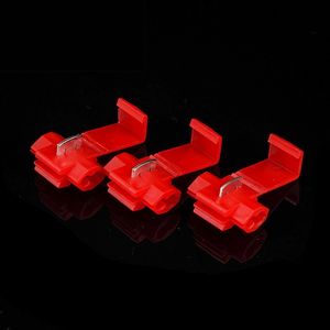 Conector Rápido de Aislamiento por Desplazamiento (IDC) Rojo - Terminal de Empalme de 1 a 2 Puertos para Cables de 20-17 AWG (Sólidos/Flexibles) - Venta Directa de Fábrica - Product Image 3